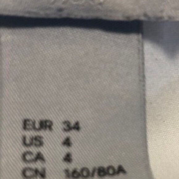 3 pieces:  Black n white flare pants, crop jacket, shirred LS shirt, size 4 or S - Picture 15 of 15